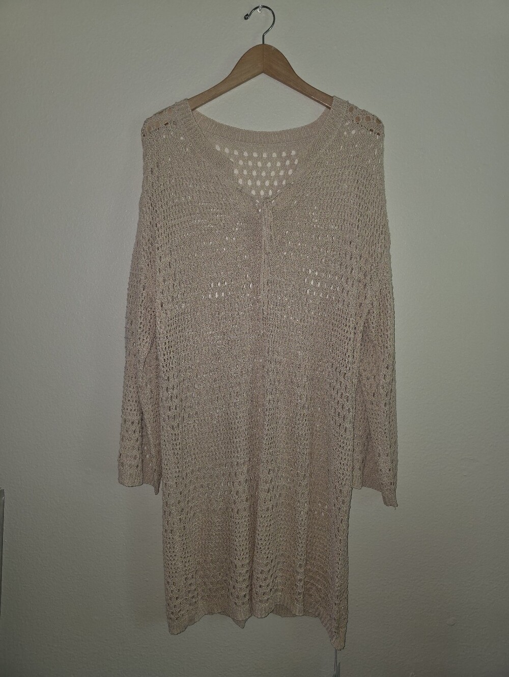 Beach Party Crochet Midi Swim Cover Up Size XL True To Size NWT